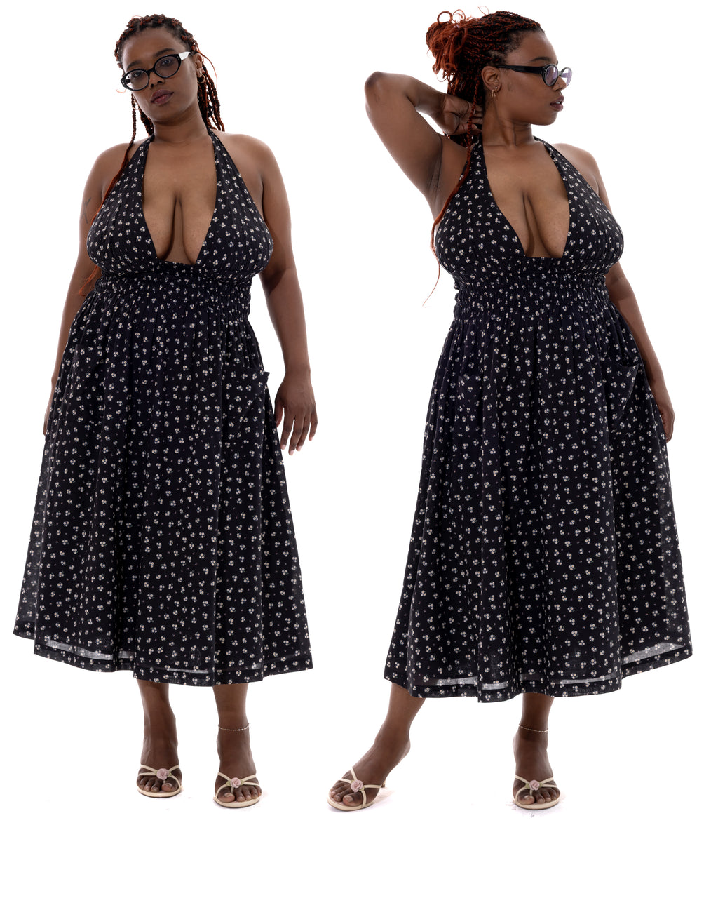 *Asia is wearing size XXL and is 5'6" tall, with a 47" bust, 38" waist, and 45" hips*