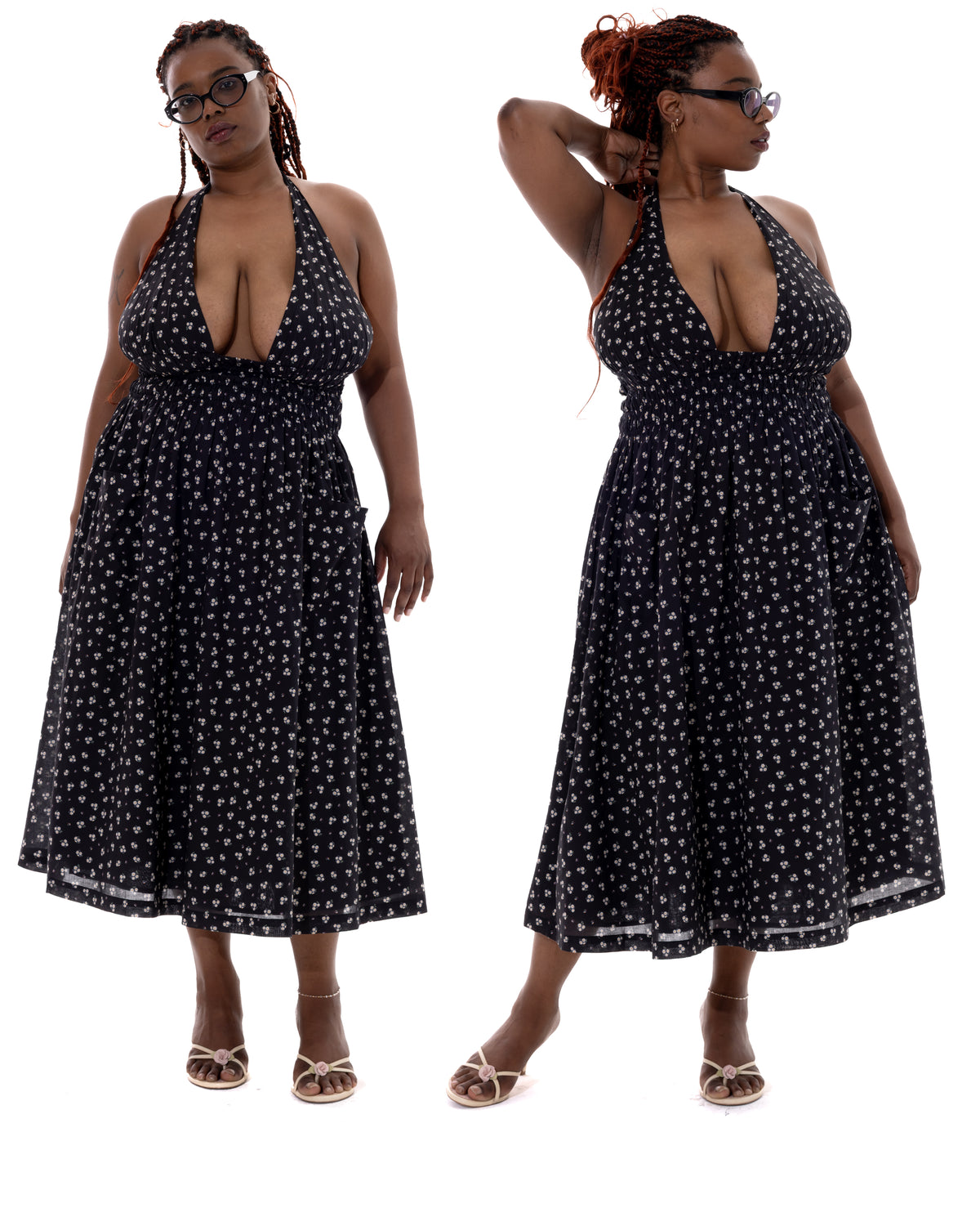 *Asia is wearing size XXL and is 5'6" tall, with a 47" bust, 38" waist, and 45" hips*