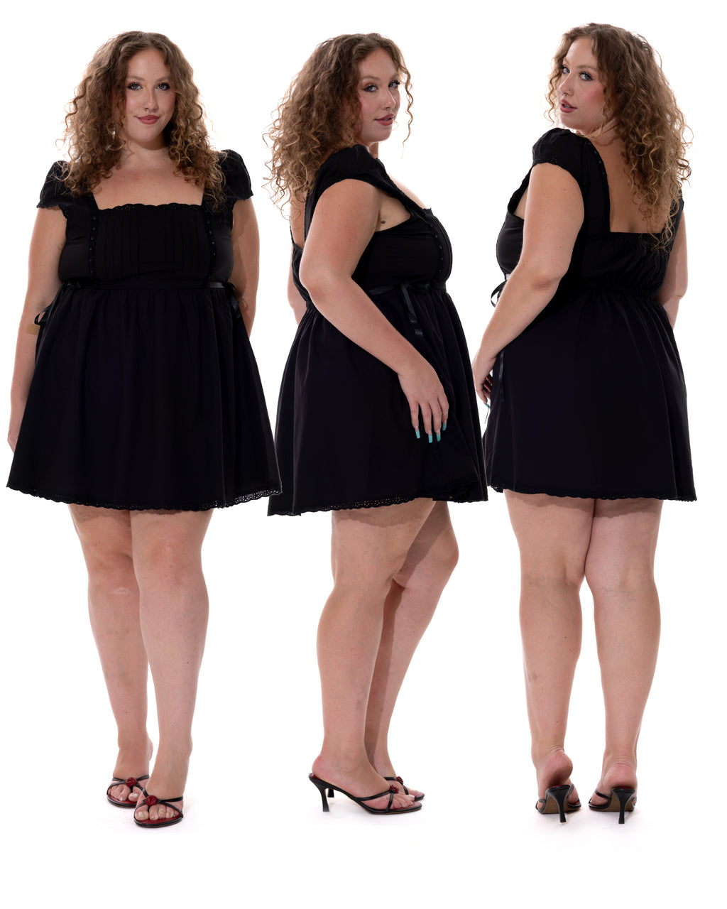 *Adizen is wearing size XXL and is 5'8" tall, with a 45" bust, 39" waist, and 49" hips.*