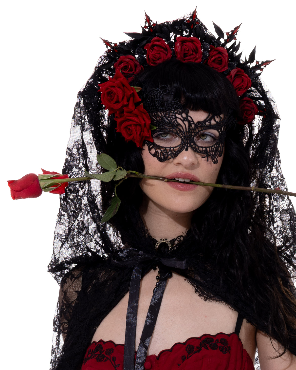 Rose masquerade costume