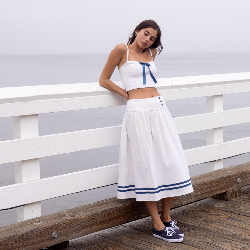 【I AM MARI】Miato brushed H-line midi skirt I AM MARI (アイアムマリ) - ミアト裏起毛Hラインスカート