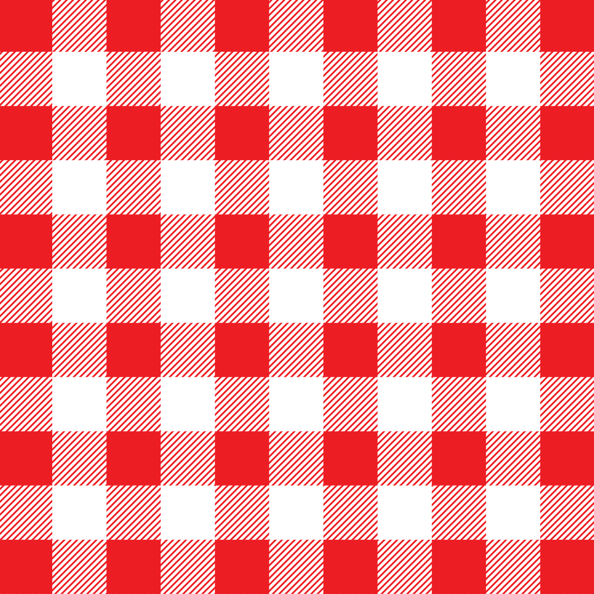 red gingham