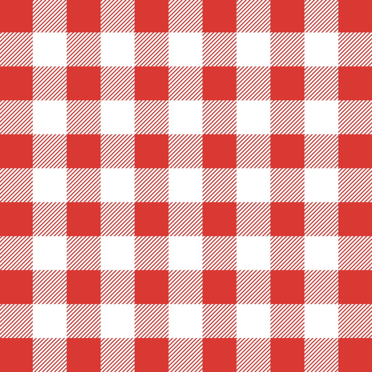 red gingham